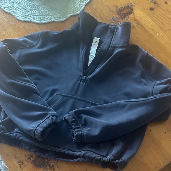 lululemon athletica Navy Half-Zip Hoodie - Picture 1 of 5